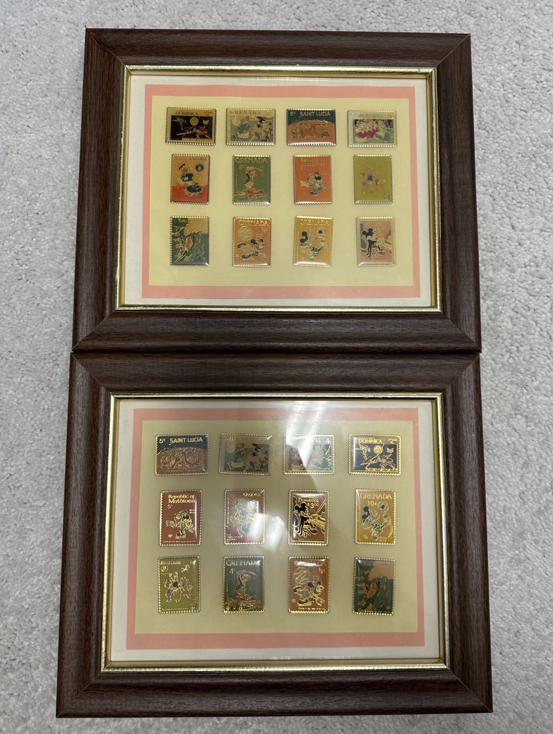 1988 Disney USPS Country Stamp Pin Sets