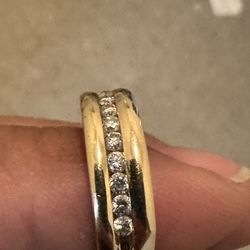 Men’s 14k And Diamond Ring 8 Grams Size 11