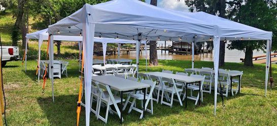 Party tents tables chairs Rent