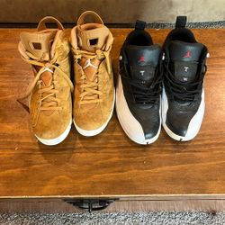 Jordan 12 Playoff (size 11) And Jordan 6 Wheat (size 10) 