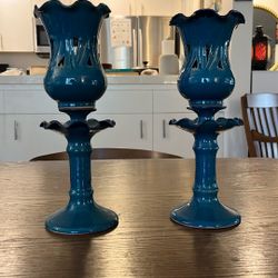 2 Ceramic Candle Holder