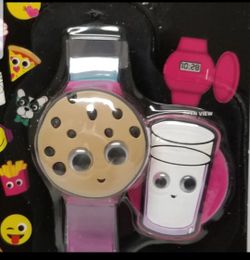 NWT Cute LED Cookies & Milk Flip Watch