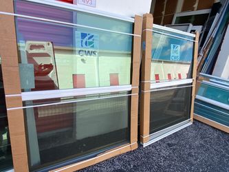 2x CWS 50 3/4x63 IMPACT Low-e glass windows