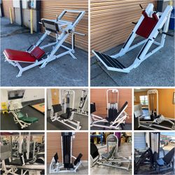 Tons Of Commercial Leg Presses Available - Olympic Weight Plate Loaded And Pin Select