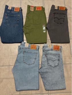Men’s Levi’s Jeans 501-505-513-514-559 Brand new size 38x30-38x32 $30 Each