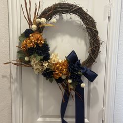 Handmade Fall Door Wreath