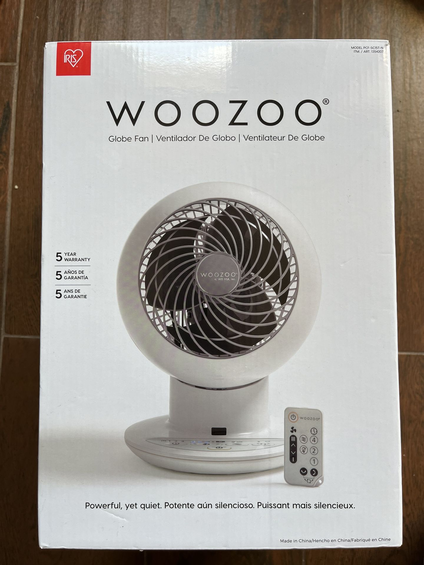 Woozoo 5-Speed Globe Fan (Mint condition)
