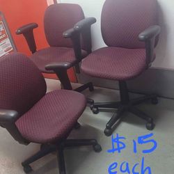 3 Office Chairs $10