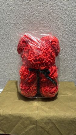 Artificial Flower Eternal Rose Teddy Bear for Special Occasion Gifts