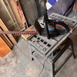 Old Ryobi Table Saw And Bushwacker 