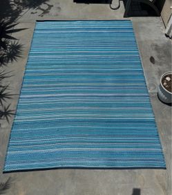 Outdoor Camping Patio Rug Mat 9x6 RV Travel Trailer