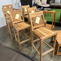Teak Bar Chairs 