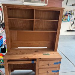 Wood Desk With Chair