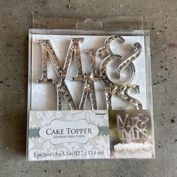 Mr & Mrs Wedding Cake Topper