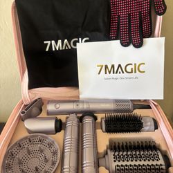 7MAGIC Hot Air Styler Wrap, 7 in 1 Professional Hair Dryer Brush
