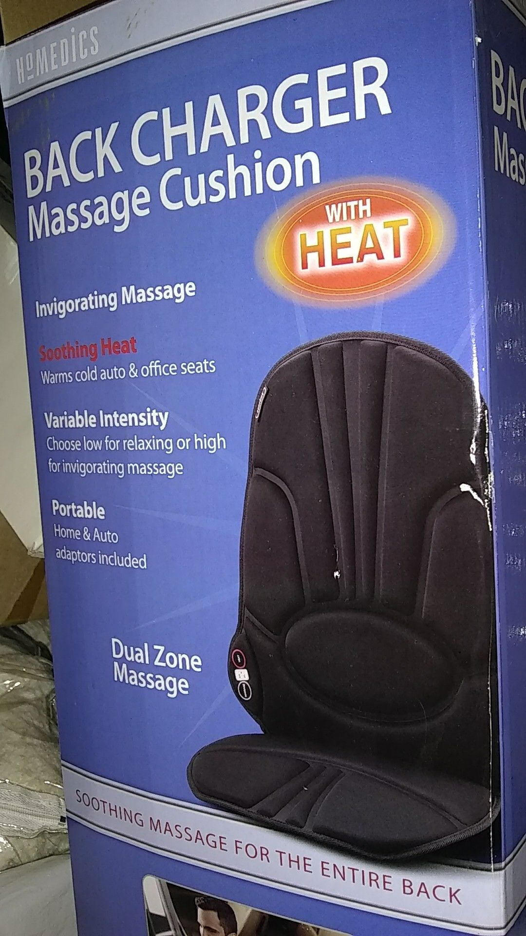 Homedics back charger massage cushion cheap