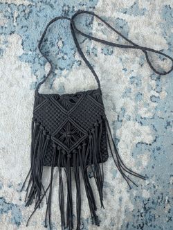 Macrame Crossbody Bag