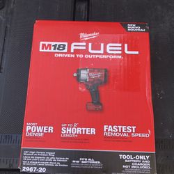Brand New Milwaukee M18 FUEL 18V Lithium-Ion Brushless Cordless 1/2 in. Impact Wrench with Friction Ring (Tool-Only)