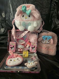 My Melody plush crossbody with Accessories