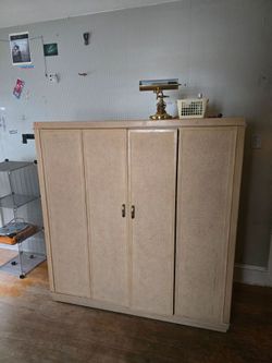 Vintage Wood Wardrobe Cabinet/Entertainment
