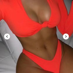 Neon Orange Bikini 