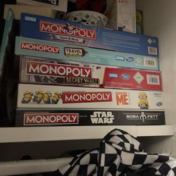 Variety Of Monopoly Board Games 