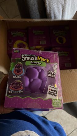 Smush Mart GRAPES VIRAL Scented 6" Jumbo Squishy by Crazy Fun RMS New Smushmart