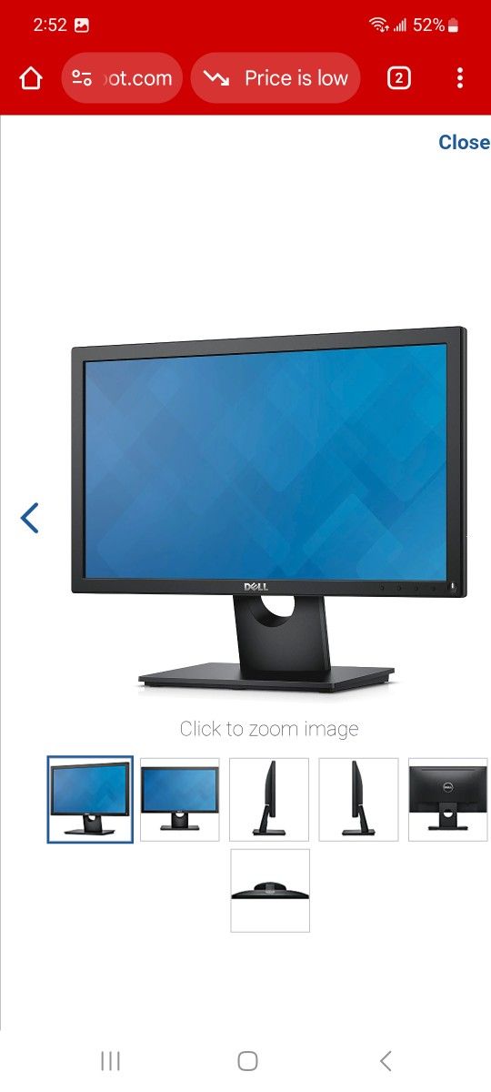 Dell® E1916HV 18.5" WXGA LCD Monitor