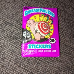 1987 Garbage Pail Kids All New Series 7th 5 Card's Per Pack 