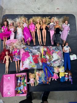 Vintage Barbie dolls and clothes