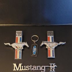 Vintage Mustang Emblems 