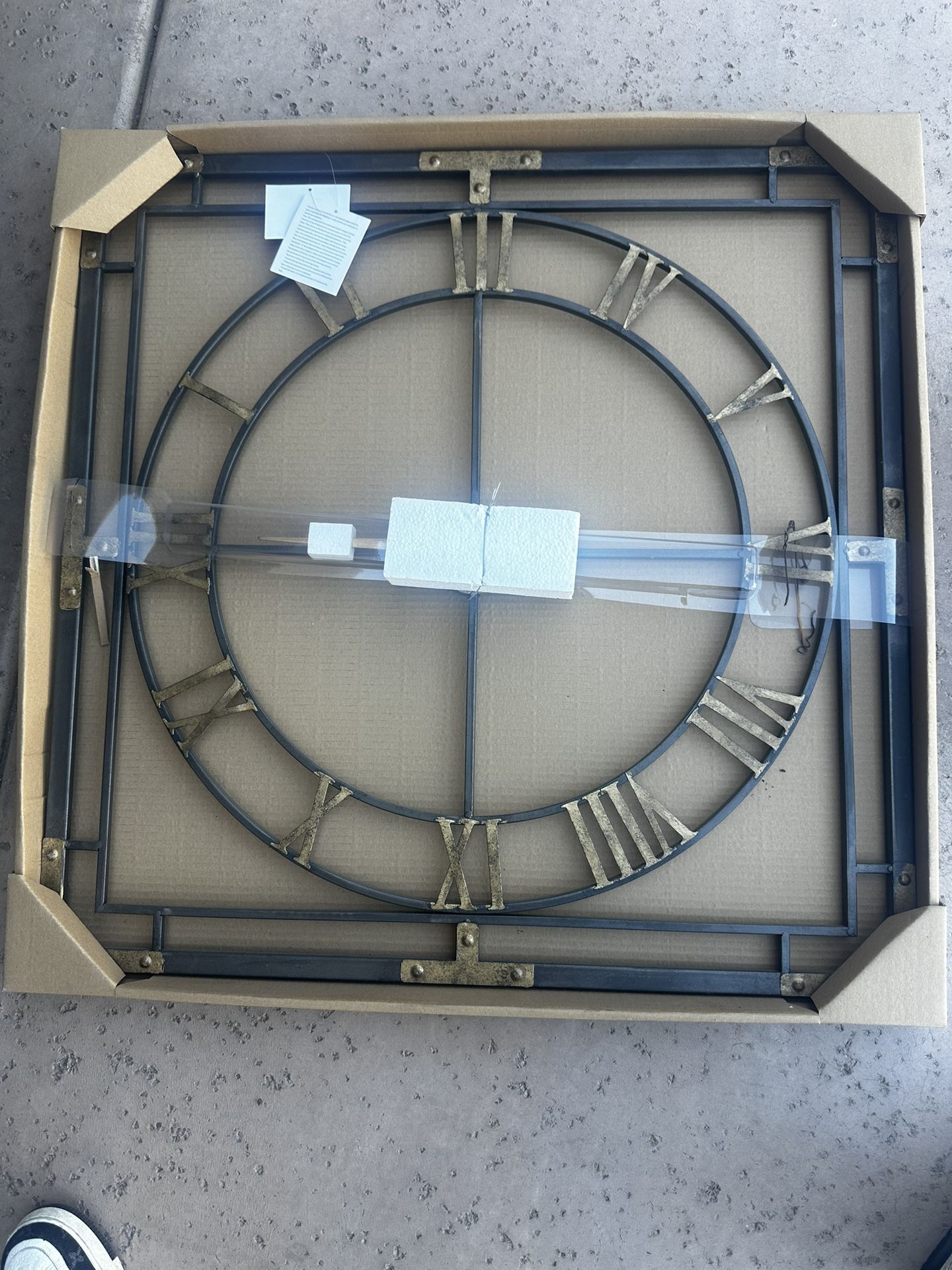 Metal Hanging Clock from World Market