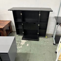 Black pantry with two small seasoning store 