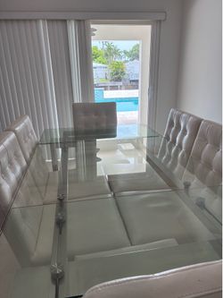 Glass Dinner Table