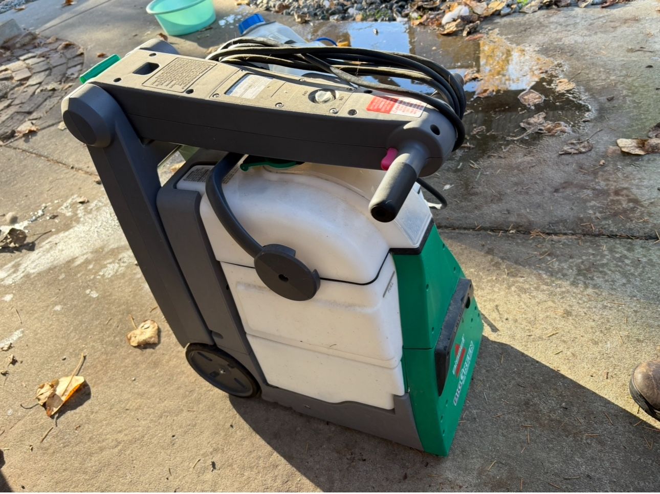 bissell Big Green Machine Carpet Cleaning Machine With Upholstery Tool Attachment