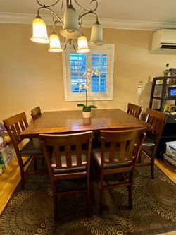Dining table and chairs