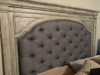 Tufted Upholstered Headboard with Wood Frame
