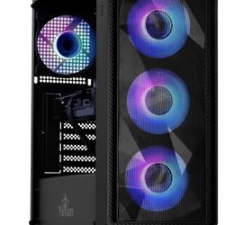 YEYIAN Tanto Pre Built Gaming PC Desktop Computers – Intel Core i5 12400F 4.4 GHz, RTX 4060, 1TB NVME SSD, 16GB DDR4 RAM 3200, 650W Gold PSU, Windows 