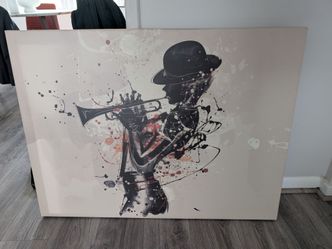 Trumpet Artist Canvas Wall Art