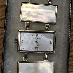 Ecclissi Sterling Silver And Mother Of Pearl Inlay 925 Toggle Clasp Solid Real Sterling 