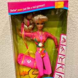 Gymnast Barbie Doll 1993 NIB 12127 Blonde Vintage Mattel