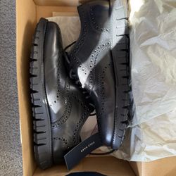 Cole Haan Men's ZeroGrand Wingtip Oxford Black Style SZ 8.5