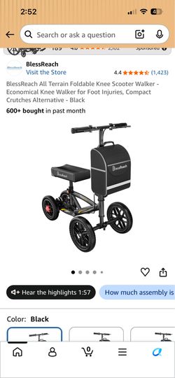 BlessReach Deluxe Medical Scooter