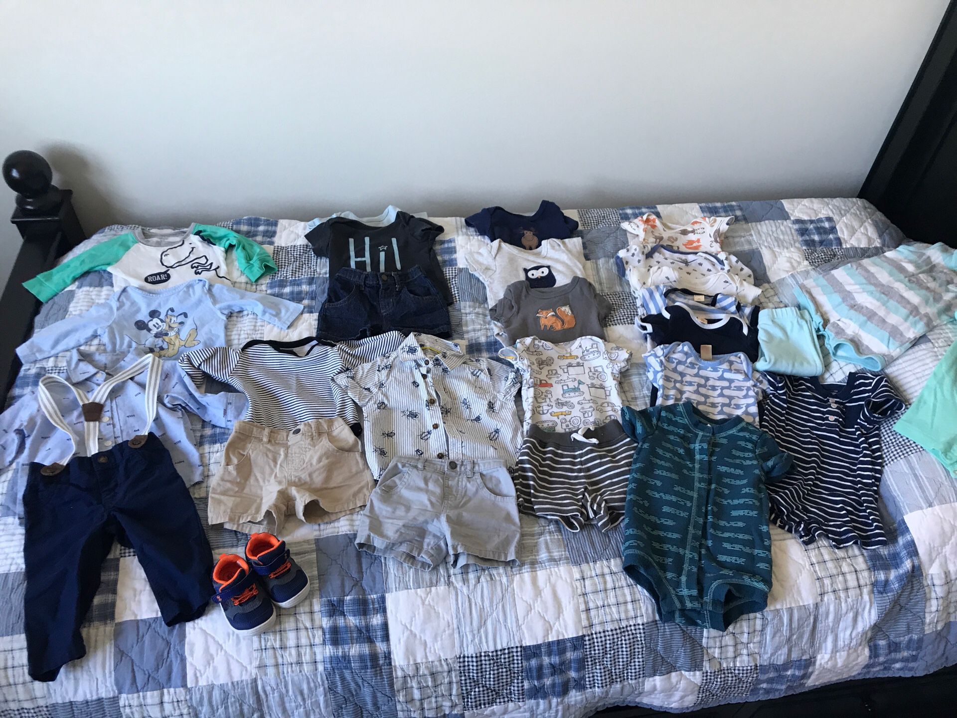 Lot of baby boy clothes 3-6 months, 6 months sizes