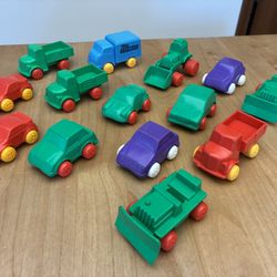 Lot of 14 Vintage Viking Sweden Toys Cars Trucks Vehicles 