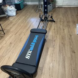 Total Gym Home Workout Machine, XLS Exercise Equipment w/ Squat Stand, Leg Pull & Ankle Cuffs 