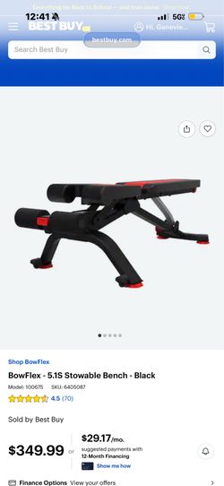 BFX 5.1S STOWABLE BENCH