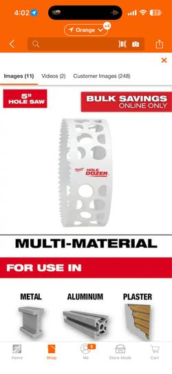 Milwaukee 5 in. Hole Dozer Bi-Metal Hole Saw