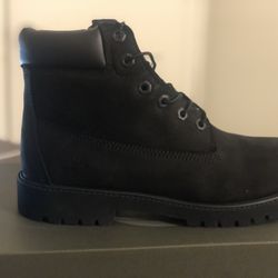 Timberland Premium 6 Inch Waterproof Boot Black Nubuck 