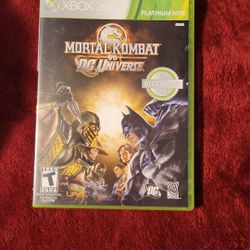 Mortal Kombat VS. DC Universe. For Xbox 360. Pet and Smoke Free Home.